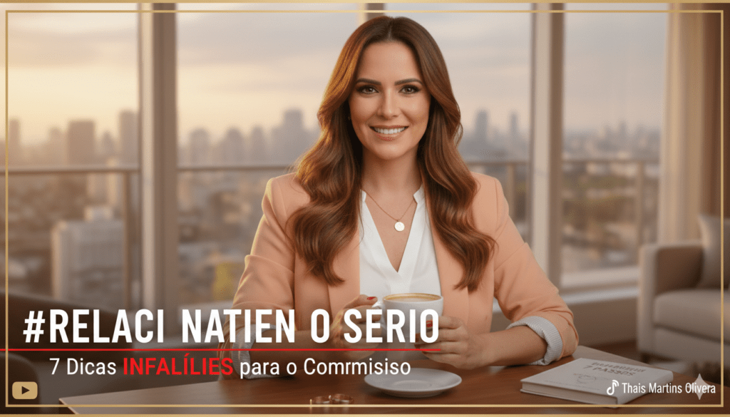 Thais Martins Oliveira dando dicas de como fazer um homem querer relacionamento sério e compromisso.